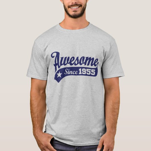 T-shirt Awesome Since 1955 (Devant)