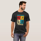 T-shirt Awesome since 1966 Wakeboard lifestyle (Devant entier)