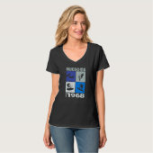 T-shirt Awesome since 1968 Wakeboard lifestyle 1 (Devant entier)
