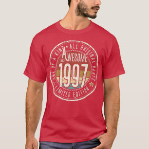T-shirt Awesome since 1997 Vintage Style Born en 1997