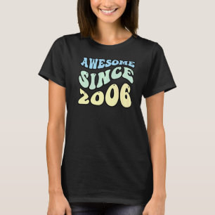 T-shirt Awesome Since 2006 Vintage Retro Birthday