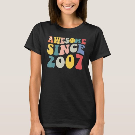 T-shirt Awesome Since 2007 (Devant)