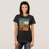 T-shirt Awesome Since December (Devant entier)