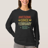 T-shirt Awesome Since February 1930 (Devant)