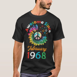 T-shirt Awesome Since February 1968 is a Funny Quote