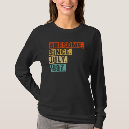 T-shirt Awesome Since July 1997 (Devant)