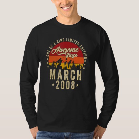 T-shirt Awesome Since March 2008 (Devant)