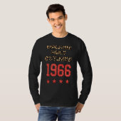 T-shirt Awesome since October 1966 Leopard 1966 October (Devant entier)