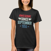 T-shirt Awesome Since September 1955 (Devant)