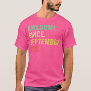 T-shirt Awesome Since Septembre 1972