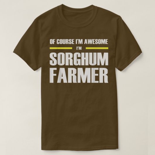 T-shirt Awesome Sorghum Farmer (Design devant)