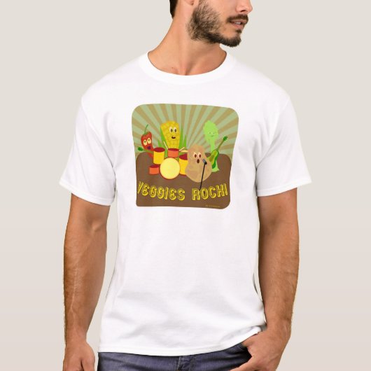 T-shirt Awesome Veggie Band ! (Devant)