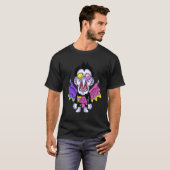 T-shirt Awesome Videogames Playing Classic Arts Characters (Devant entier)