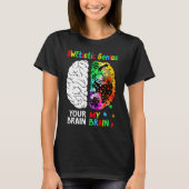 T-shirt Awetistic Genius Brain Autism Awareness Month Puzz (Devant)
