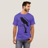 T-shirt awF Black Crow Pun drôle Bird Cawing Grunge Mème 2 (Devant entier)