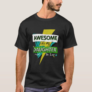 T-shirt Awome Comme Ma Fille En Droit Père En Droit