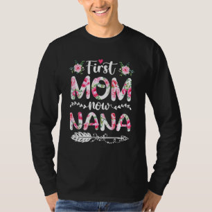 T-shirt Awome First Maman Maintenant Nana Famille Matching