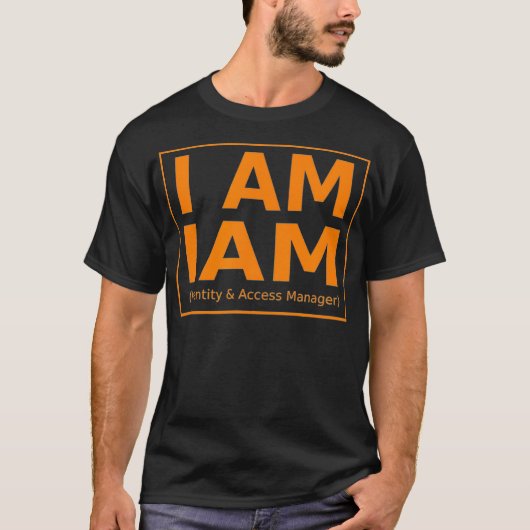 T-shirt AWS I AM IAM Identity Et Access Manager Administra (Devant)