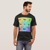 T-shirt AWS Microservices Top Services Puzzle Designs (Devant entier)