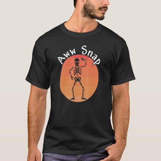 T-shirt Aww Snap Brossé Bone 3 (Devant)