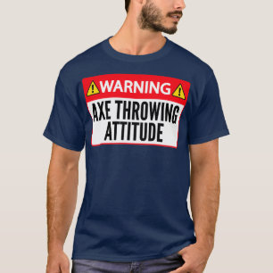 T-shirt Ax Jetant Drôle Ax Jetant Avertissement Ax Throwi