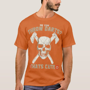 T-shirt Ax Jetant Drôle Crâne Hatchet Ax