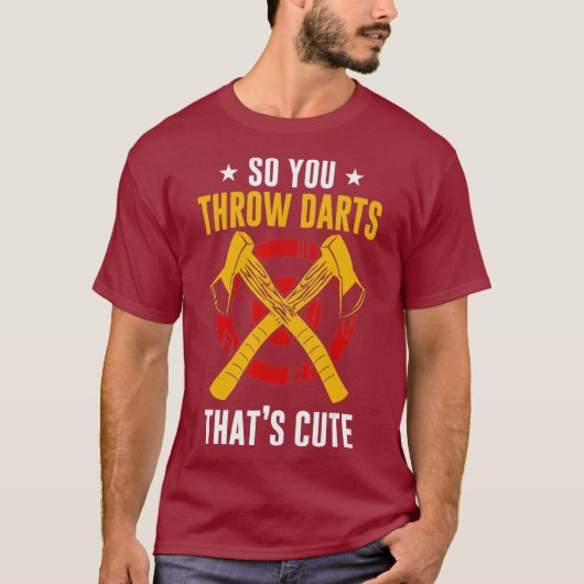 T-shirt Ax Jeter Hatchet Lumberjack Hobby Darts (Devant)