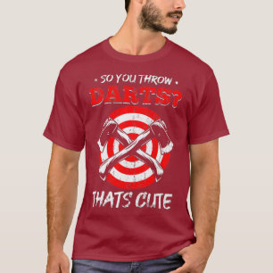 T-shirt Ax Te Jetant Des fléchettes Ax Throwers