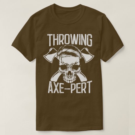 T-shirt Ax Thrower Expert Thrower Game Hatchet House (Design devant)