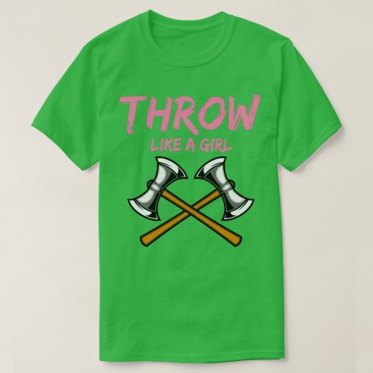 T-shirt Ax Thrower Girl Woodworking Ax Thrower (Design devant)
