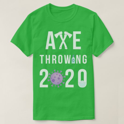 T-shirt Ax Throwing 2020 (Design devant)