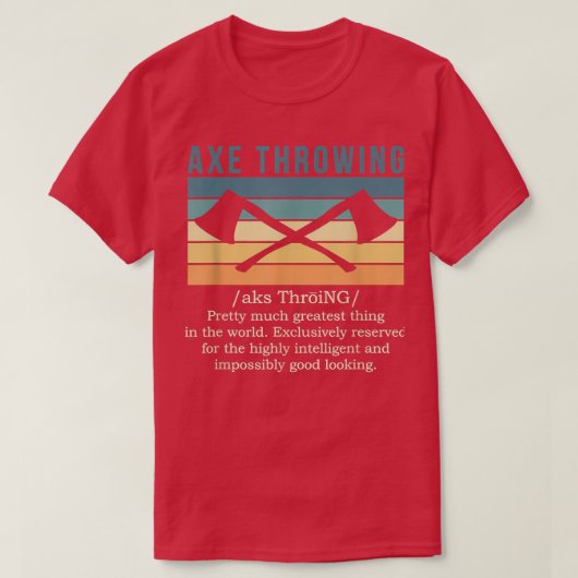 T-shirt Ax Throwing Ax Throwing Définition 4 (Design devant)