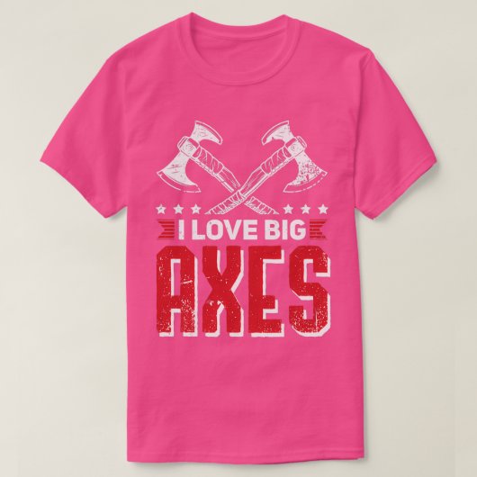T-shirt Ax Throwing Devis Big Axes (Design devant)
