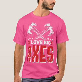 T-shirt Ax Throwing Devis Big Axes