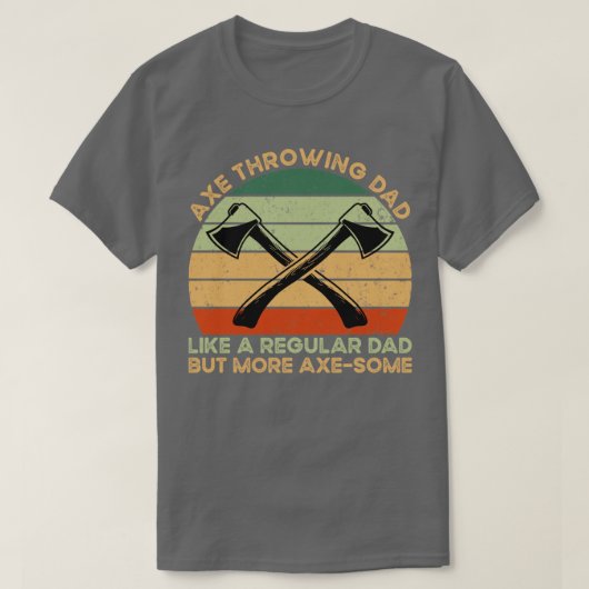 T-shirt Ax Throwing Papa (Design devant)