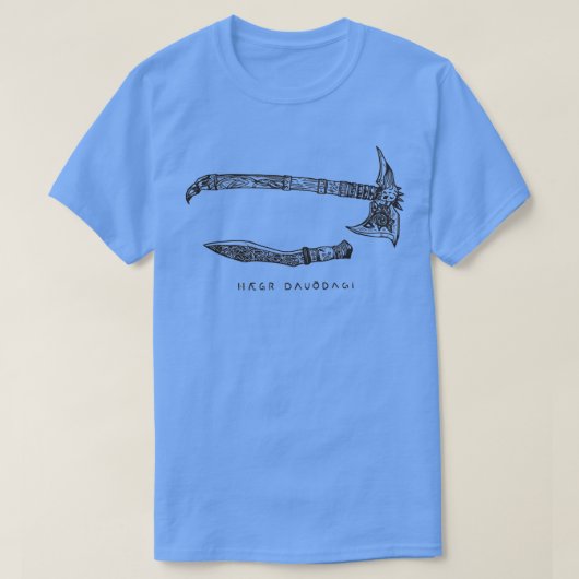 T-shirt Ax und Knife (Design devant)