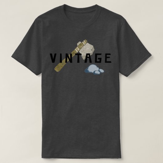 T-shirt Axe en pierre vintage (Design devant)