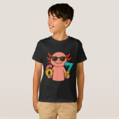 T-shirt Axolotl 67 Meme Six Seven Funny Ice Cream Drip  (Devant entier)