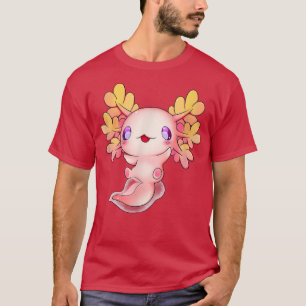 T-shirt Axolotl Anime Fish Cute Baby Lizard Kawaii Pastel