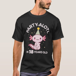 T-shirt Axolotl Anniversaire 18 Ans 18Ème Anniversaire Par
