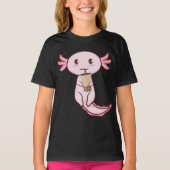 T-shirt Axolotl Apote Apote Animal Axolotl Bubble Thé Kawa (Devant)
