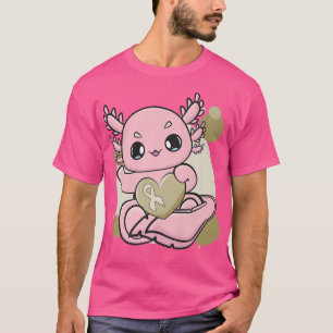 T-shirt Axolotl Avec Ruban Pour Cancer De L'Enfance Awar