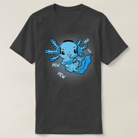 T-shirt Axolotl Axolotl Poisson Jouer Jeux Vidéo Lizard G (Design devant)