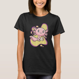T-shirt Axolotl Banana Milk Ambystoma Mexicanum Walking Fi