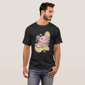 T-shirt Axolotl Banana Milk Ambystoma Mexicanum Walking Fi (Devant entier)