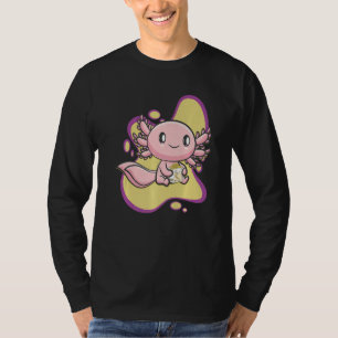 T-shirt Axolotl Banana Milk Ambystoma Mexicanum Walking Fi