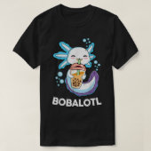 T-shirt Axolotl Boba Bubble Tea Kawaii Anime Japonais Enfa (Design devant)