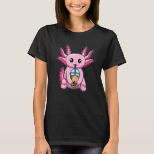 T-shirt Axolotl Boire Bubble Thé Cute Animaux Avec Boba