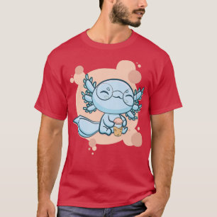 T-shirt Axolotl Bubble Tea Boba Ambystoma Mexicanum Walkin