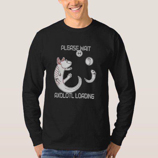T-shirt Axolotl Chargement Mexicain Marcher le cycle de vi (Devant)